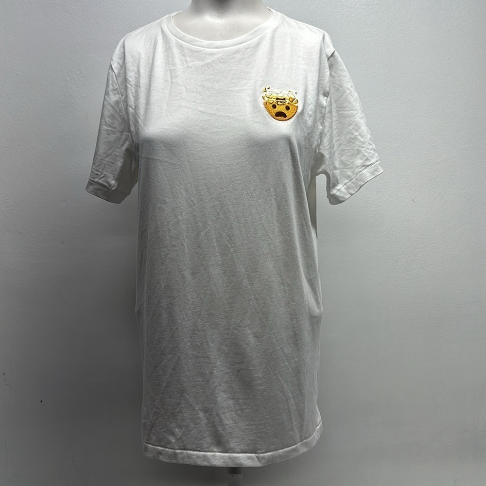 Apple T-Shirt Emoji Mind Blown Embrodried Apple Park Infinite Loop White Small